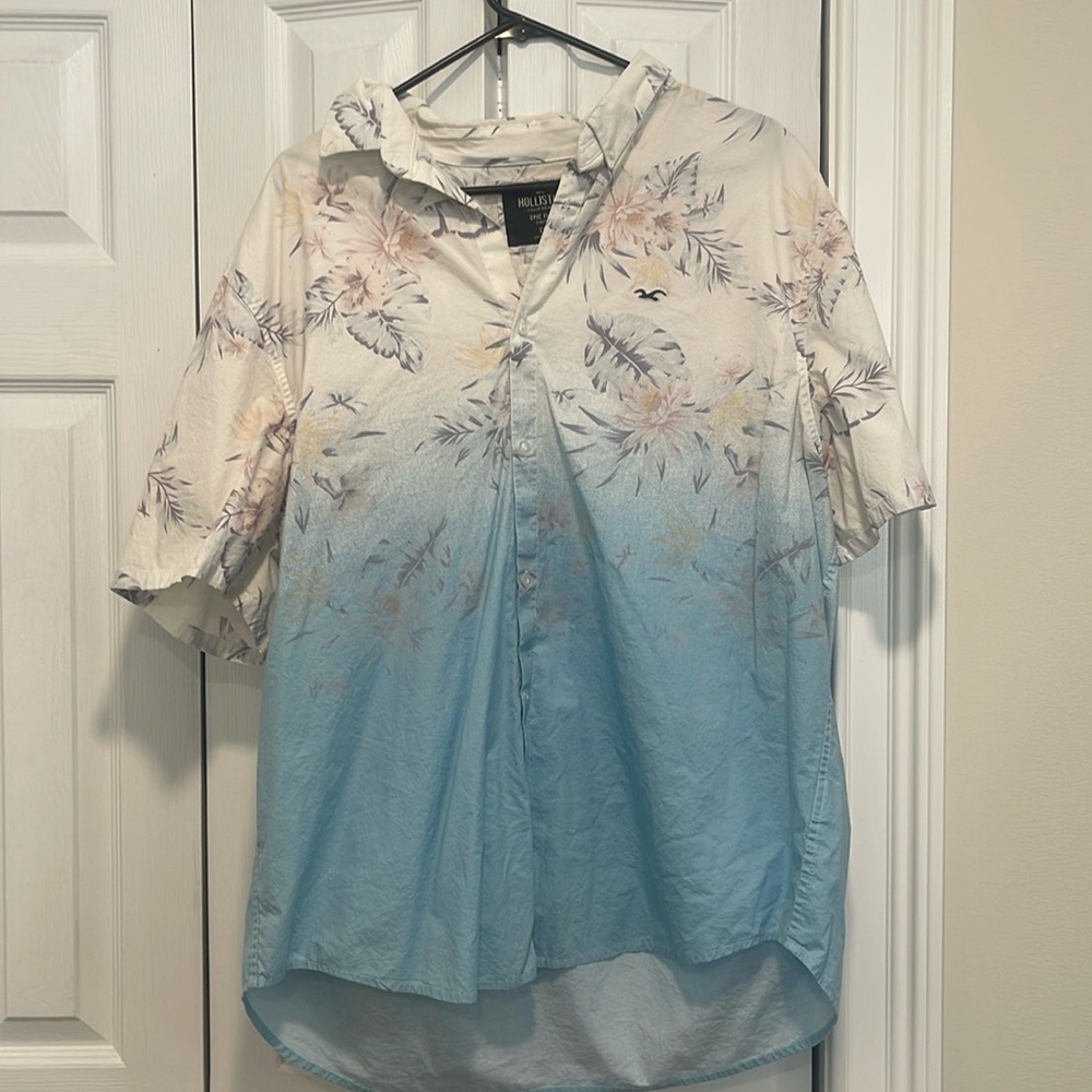 Hollister button down shirt summer floral